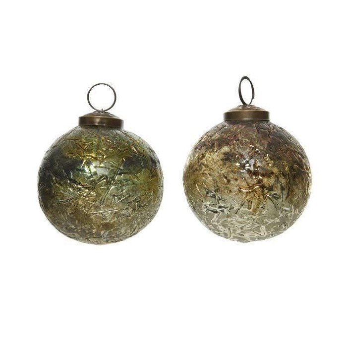 SFERA VETRO CON RILIEVO D8 2CO